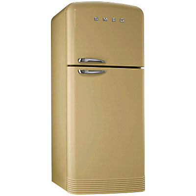 Smeg FAB50P Fridge Freezer, A+ Energy Rating, 80cm Wide, Cream Smeg FAB50P Fridge Freezer, A+ Energy Rating, 80cm Wide, Cream
